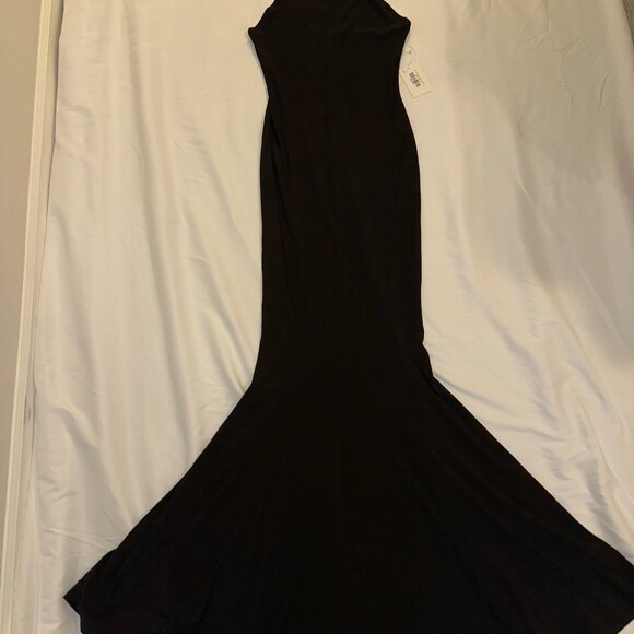 Norma Kamali Halter Fishtail Gown – Black XS - Picture 7 of 7
